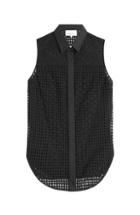 3.1 Phillip Lim Cotton Blouse With Cut-out Pattern