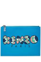 Kenzo Kenzo Leather Clutch With Logo Applique