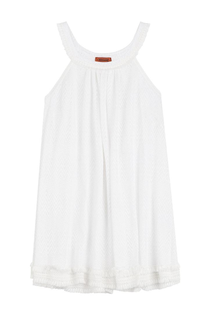 Missoni Mare Missoni Mare Chevon Knit Dress - White