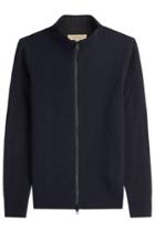 Burberry London Burberry London Zipped Wool Cardigan With Cashmere