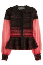 Alexander Mcqueen Alexander Mcqueen Knit Cardigan With Silk - Black