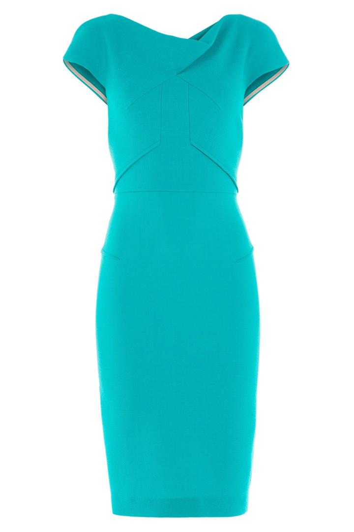 Roland Mouret Roland Mouret Tailored Wool Crepe Dress