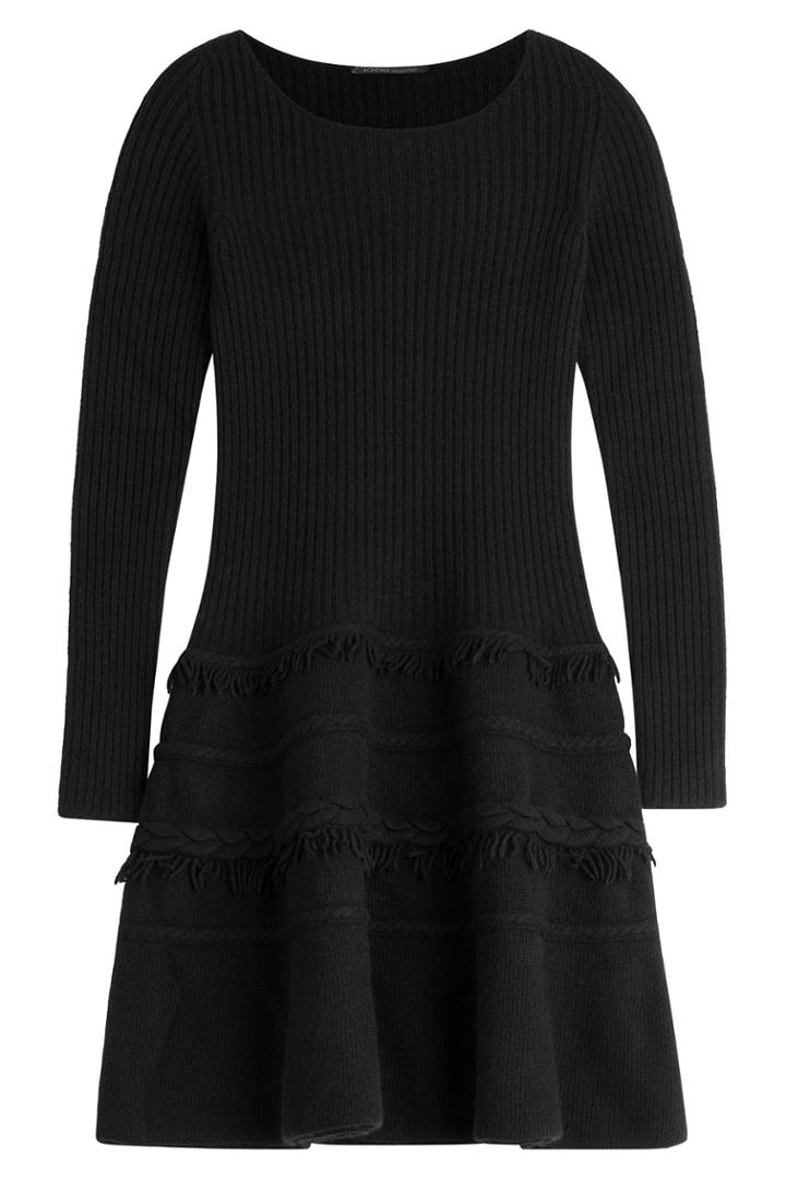 Agnona Agnona Knit Dress With Wool And Cashmere - Black