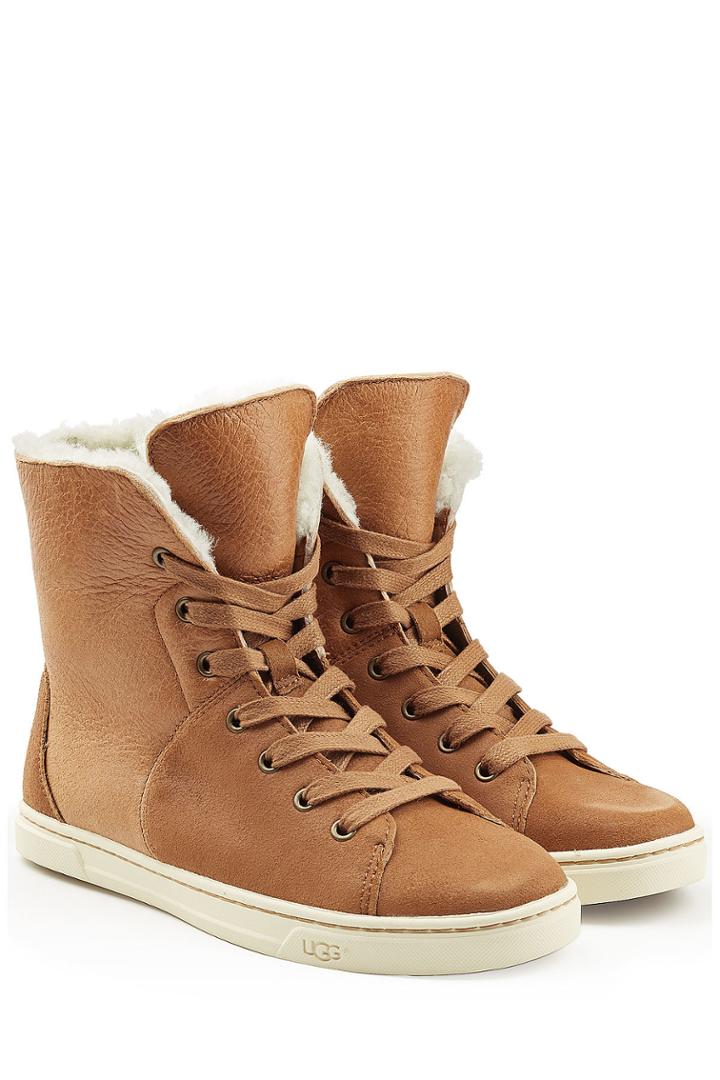 Ugg Australia Ugg Australia Craft Leather Sneakers With Sheepskin