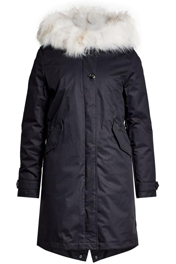 Woolrich Woolrich Cotton Parka With Fur-trimmed Hood
