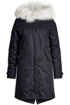 Woolrich Woolrich Cotton Parka With Fur-trimmed Hood