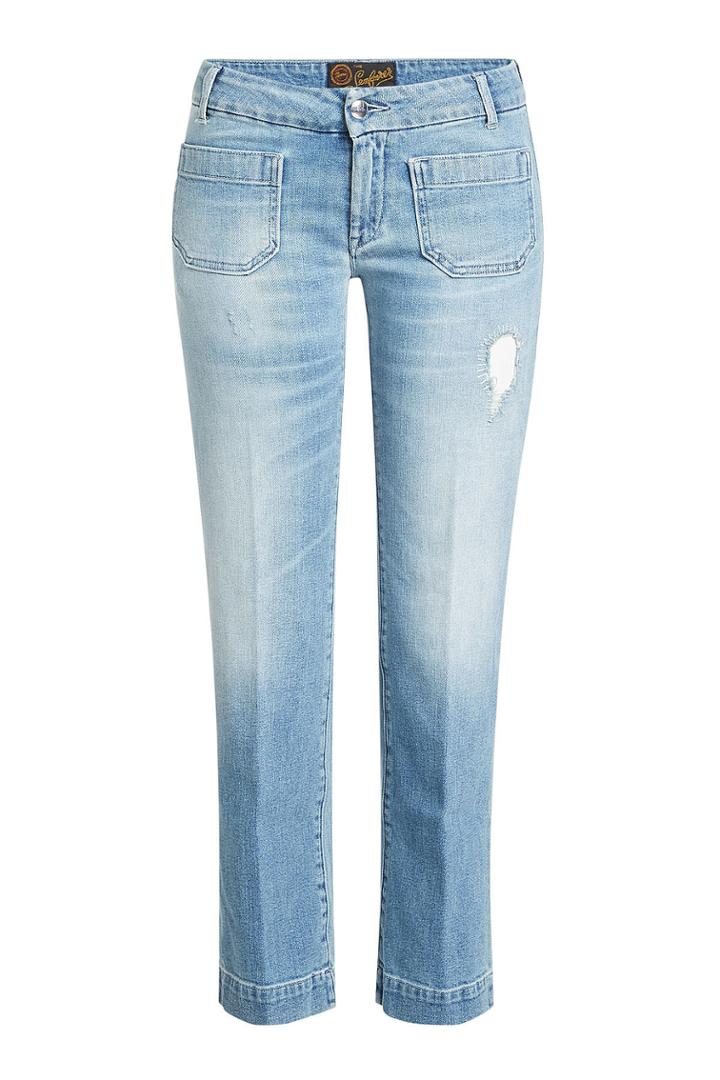 Seafarer Seafarer Cropped Jeans With Distressed Detail