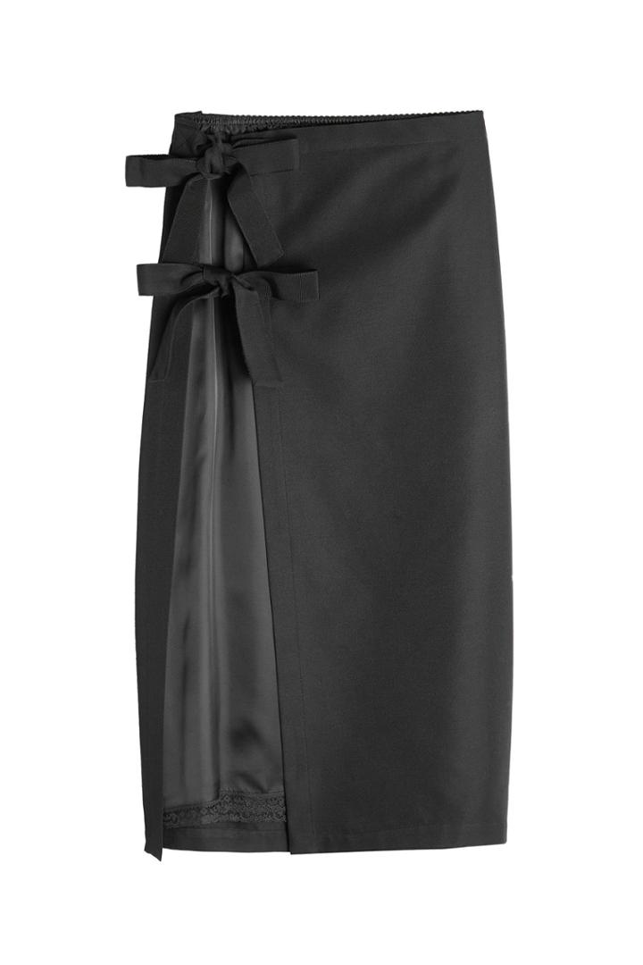 Maison Margiela Maison Margiela Wrap Skirt In Cotton And Silk