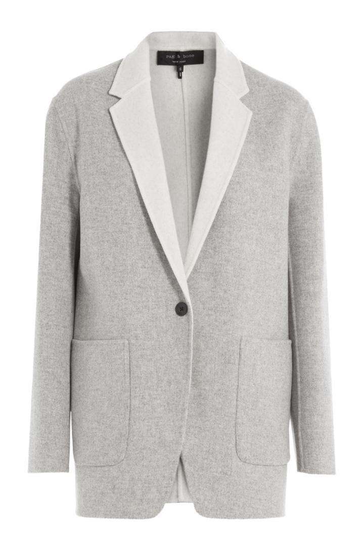 Rag & Bone Rag & Bone Reversible Wool Blazer - Beige