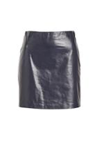 Theory Theory Micro Mini Leather Skirt