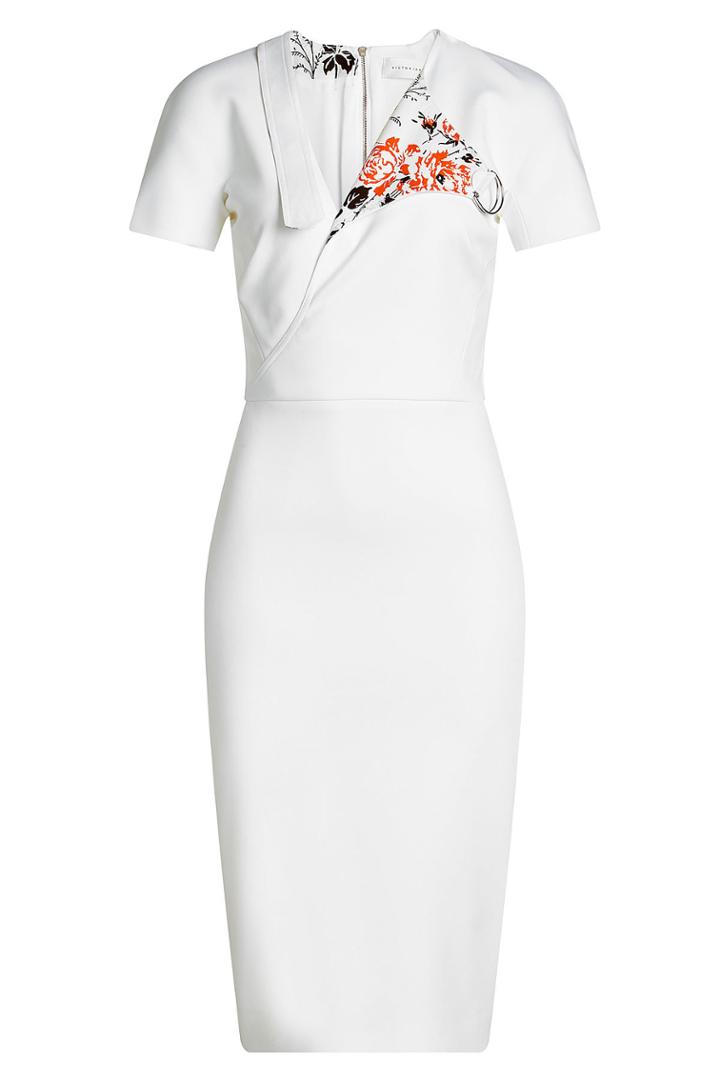 Victoria Beckham Victoria Beckham Midi Dress With Cotton