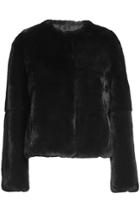Yves Salomon Yves Salomon Collarless Rabbit Fur Jacket