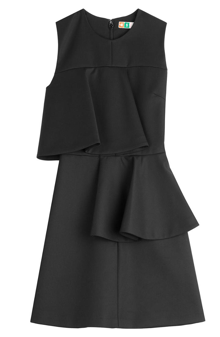Msgm Dress With Tiered Ruffles