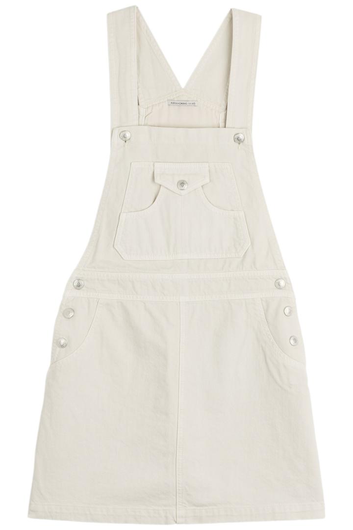 Alexa Chung For Ag Alexa Chung For Ag Gillian Denim Dungaree Dress - Beige