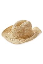 Ale By Alessandra Ale By Alessandra Patterned Straw Hat - Beige