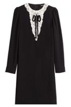The Kooples The Kooples Dress With Lace Collar - Black