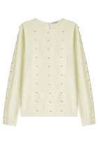 Mugler Mugler Embellished Crepe Top - None