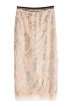 N 21 N&deg;21 Embellished Skirt With Chiffon Hem