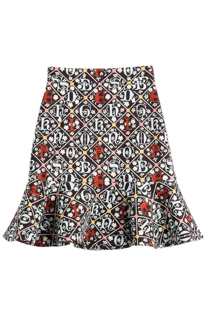Mary Katrantzou Mars Printed Neoprene Skirt