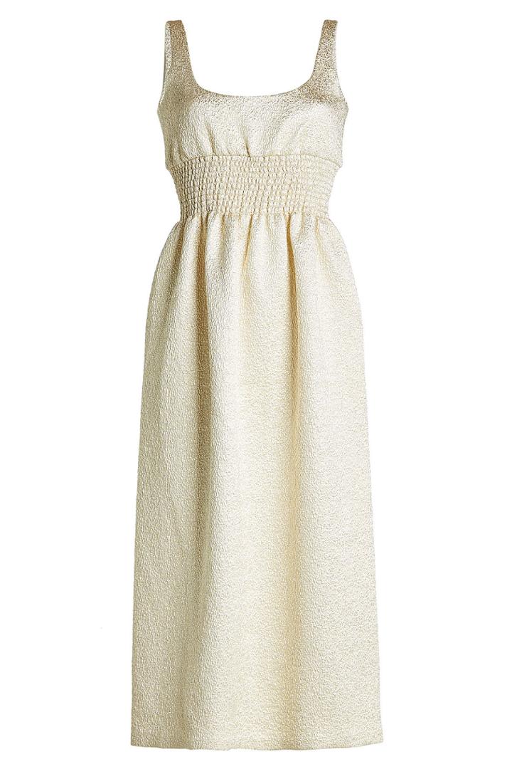 Emilia Wickstead Emilia Wickstead Metallic Dress With Silk And Cotton