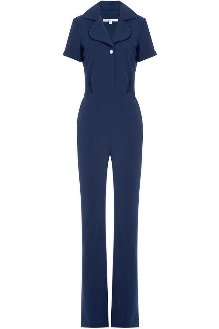 Carven Carven Short Sleeve Jumpsuit - Blue