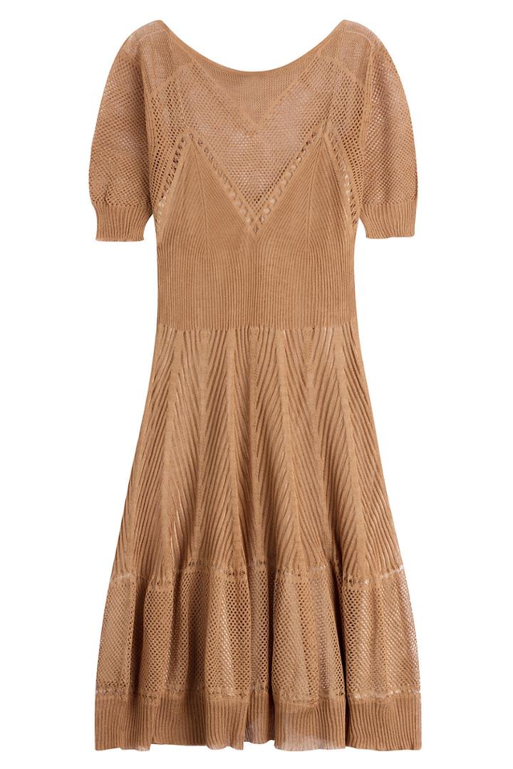 Alberta Ferretti Alberta Ferretti Knitted Linen-silk Dress