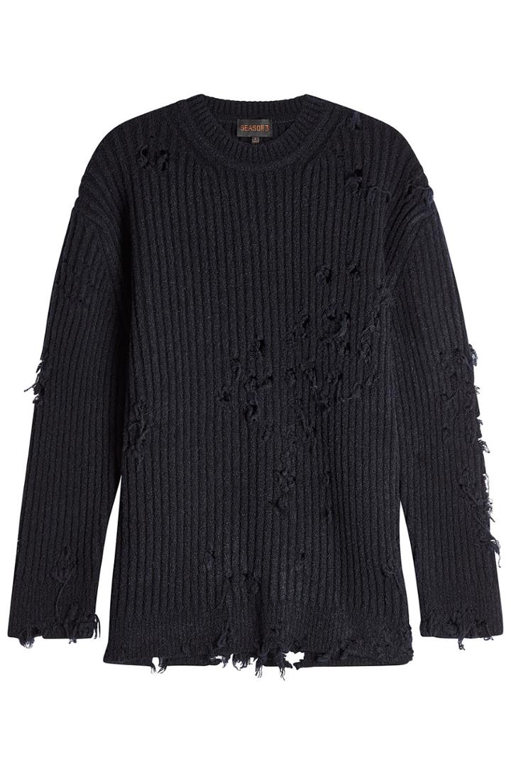 Yeezy Yeezy Distressed Pullover With Wool