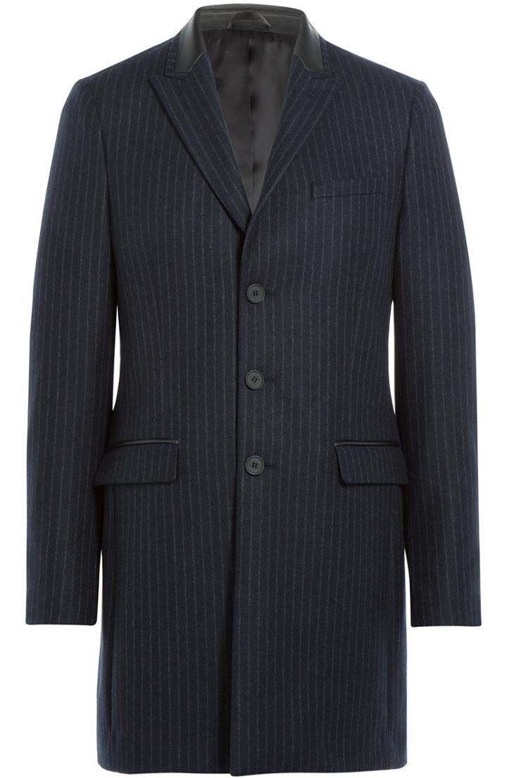 The Kooples Striped Haberdasher Coat