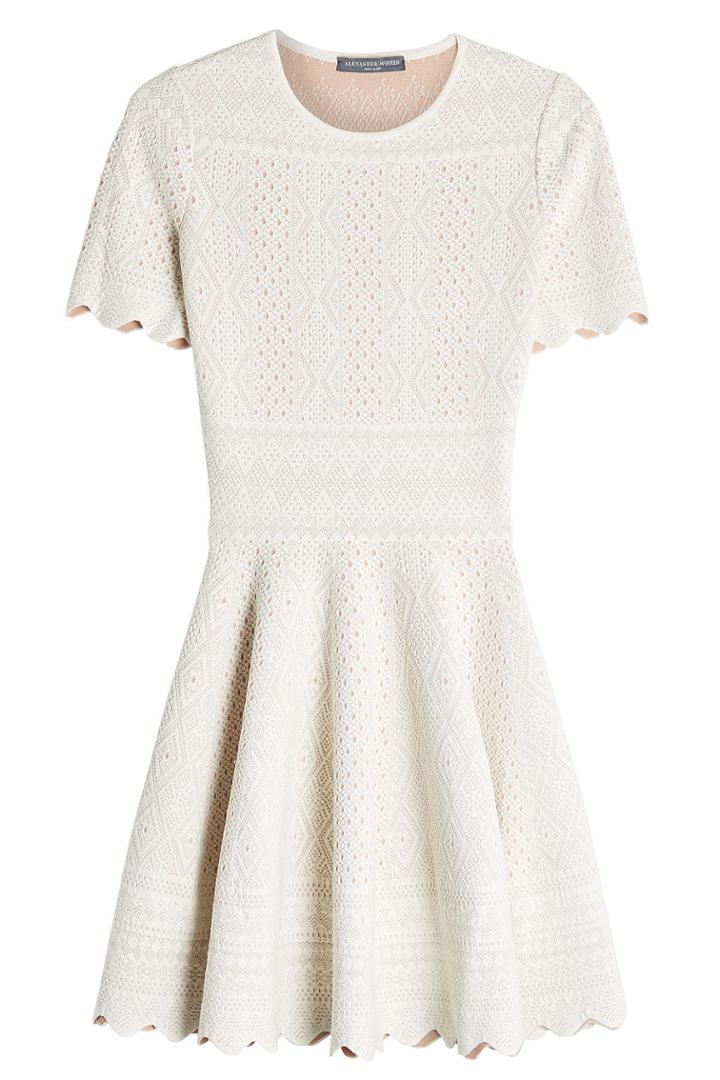 Alexander Mcqueen Alexander Mcqueen Knitted Dress With Silk