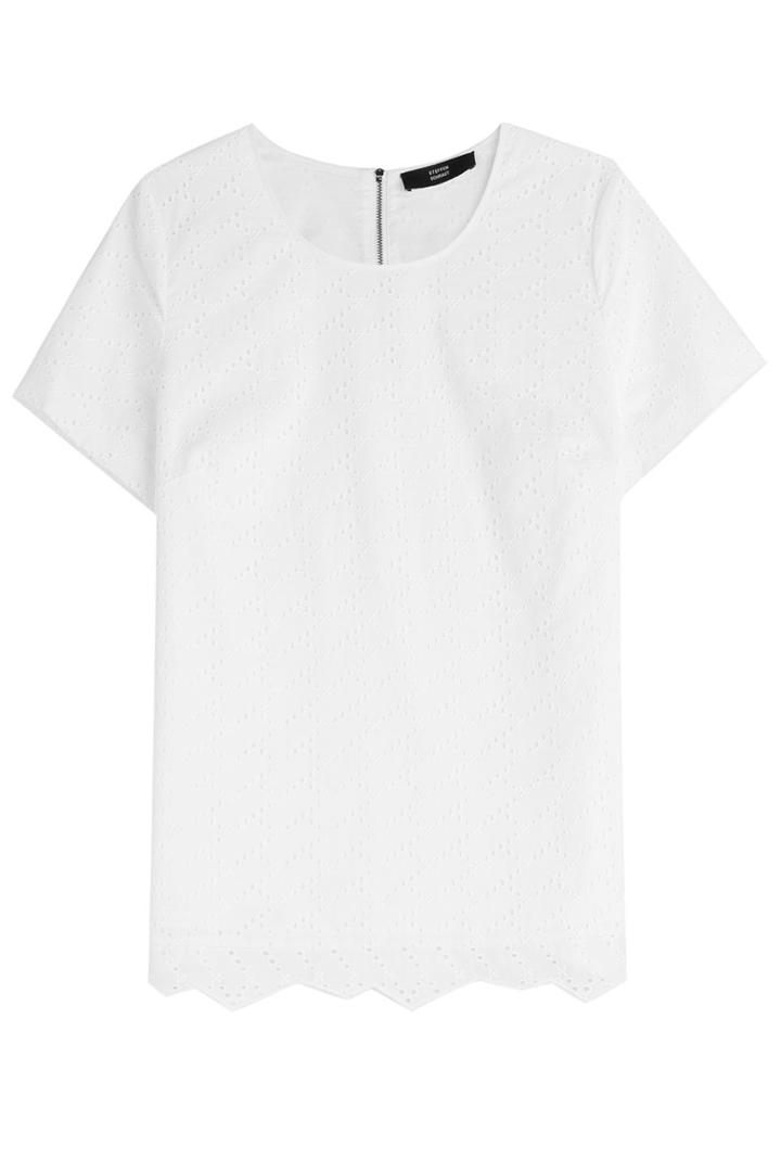 Steffen Schraut Steffen Schraut Cotton Eyelet Top
