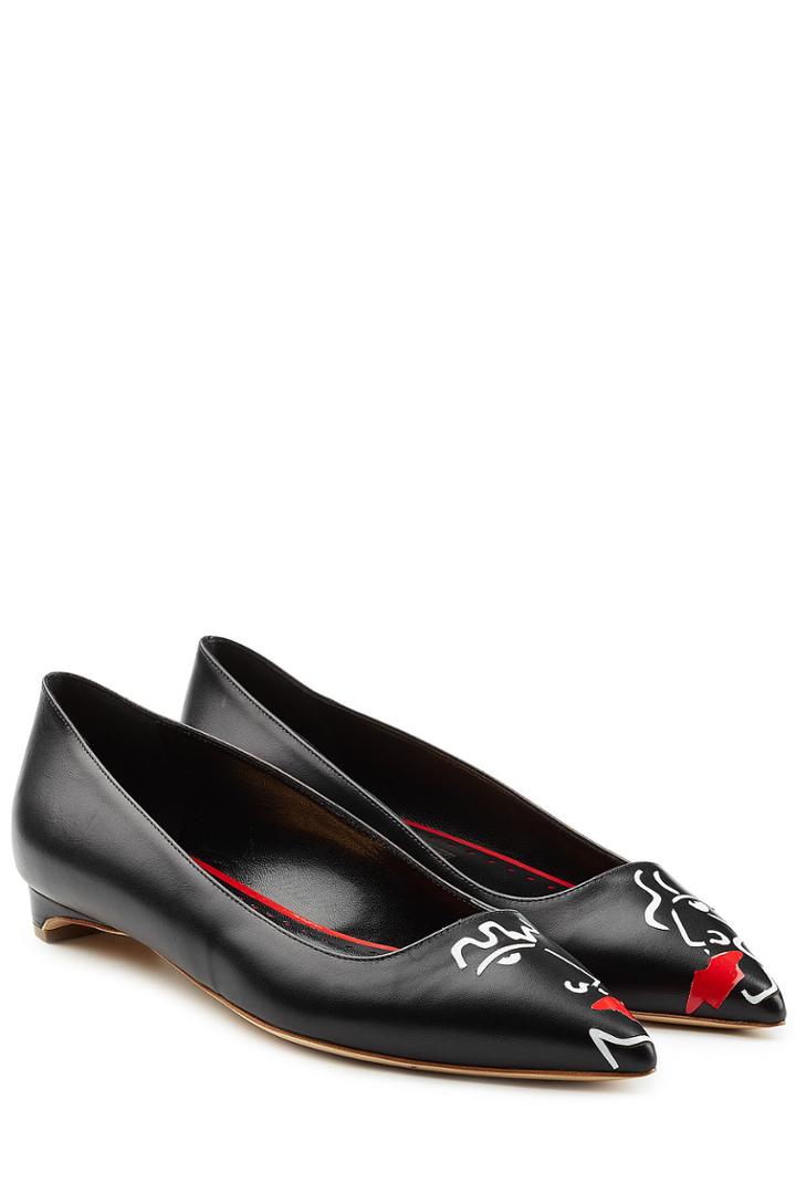 Rupert Sanderson Rupert Sanderson Printed Leather Ballerinas
