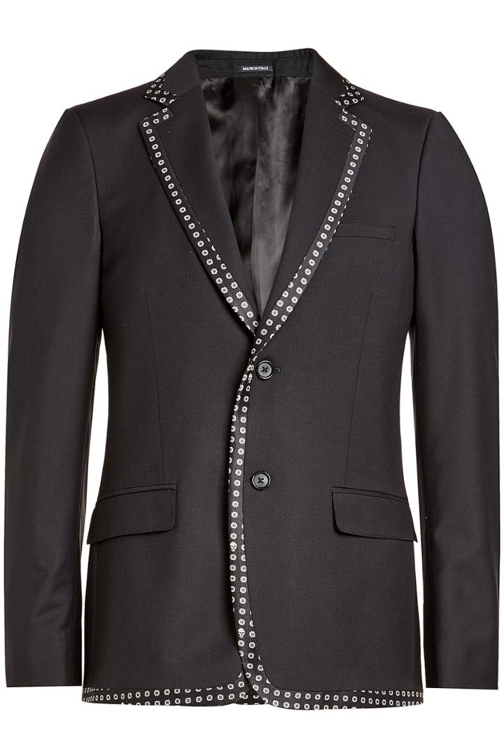 Alexander Mcqueen Alexander Mcqueen Wool Blazer With Mohair