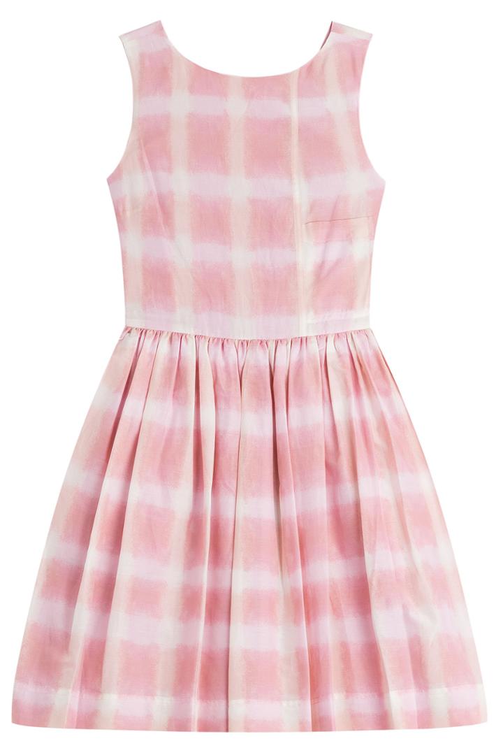 Marc By Marc Jacobs Marc By Marc Jacobs Gingham Cotton-silk Dress - Rose
