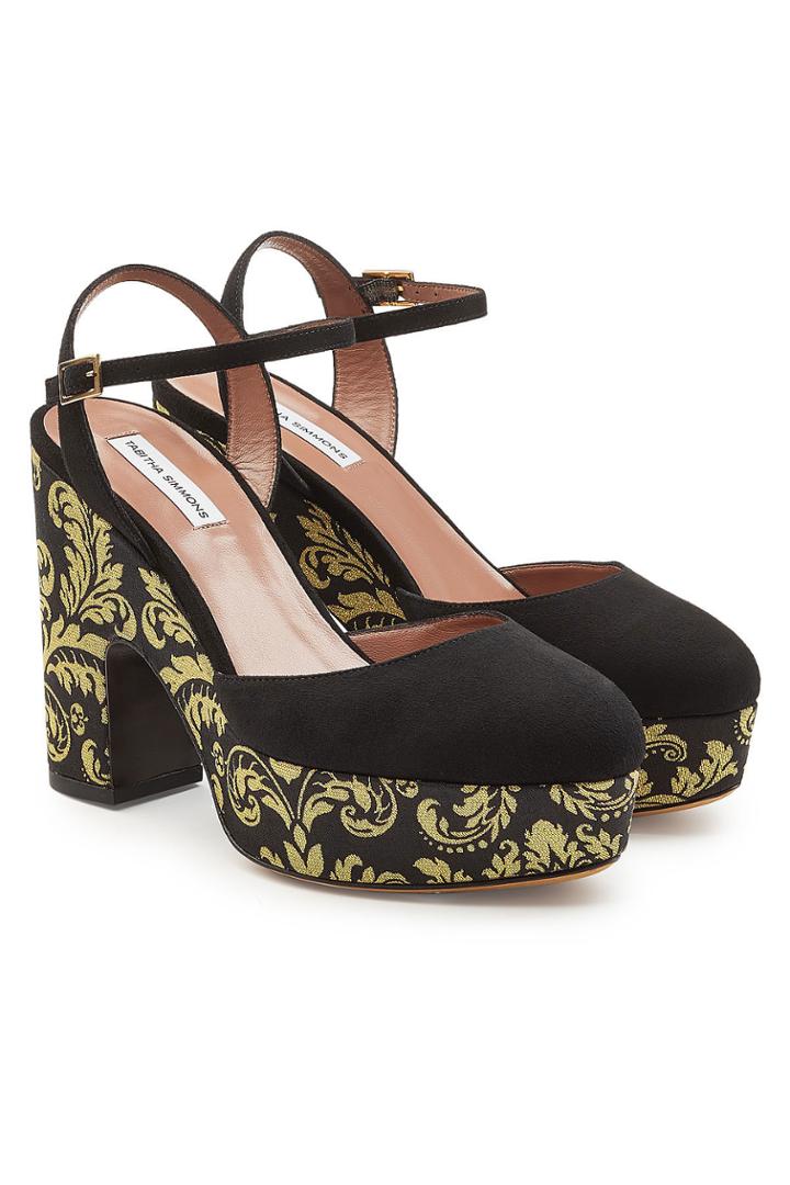 Tabitha Simmons Tabitha Simmons Maya Damask Platform Pumps With Suede