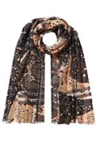 Burberry Shoes & Accessories Burberry Shoes & Accessories Wool-silk Printed Scarf - Multicolor