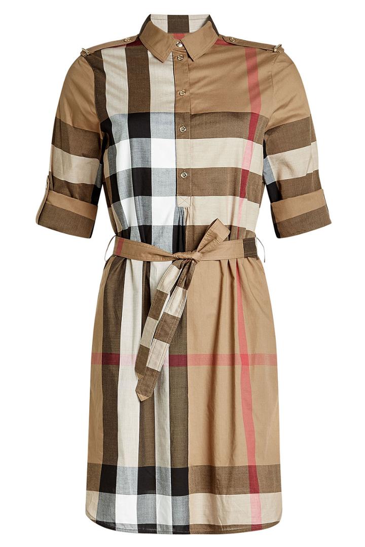 Burberry London Burberry London Printed Cotton Shirt Dress
