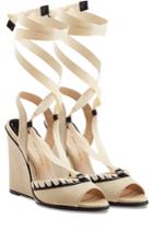 Paul Andrew Paul Andrew Neapoli Wedges With Leather - Beige
