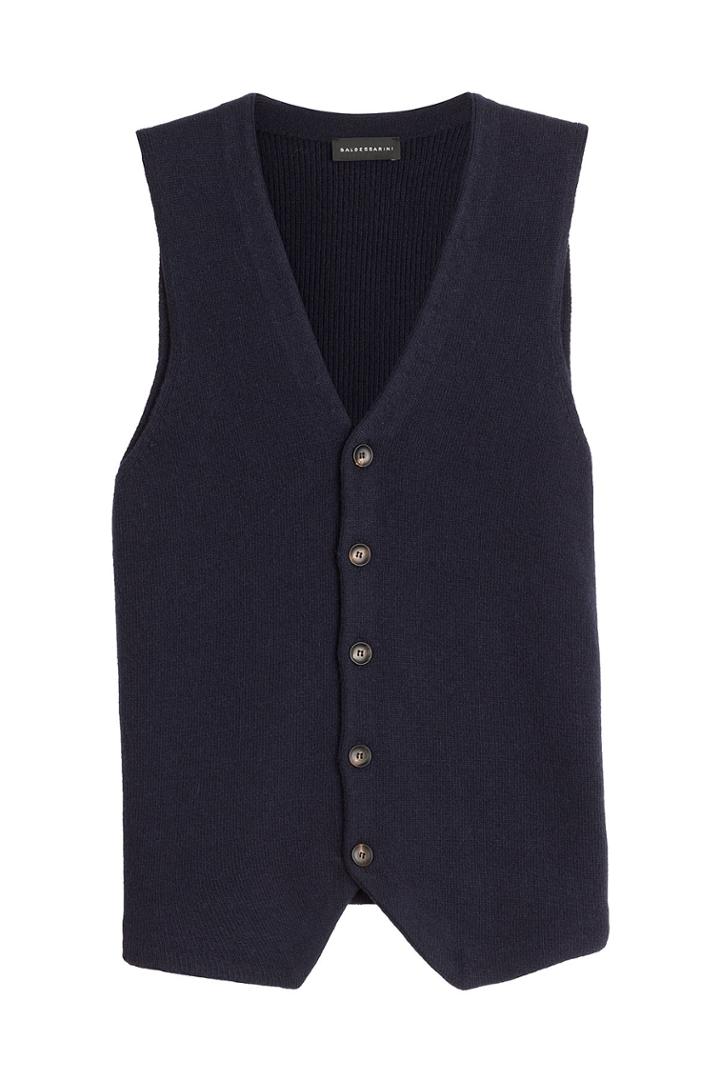 Baldessarini Baldessarini Virgin Wool Vest - Blue
