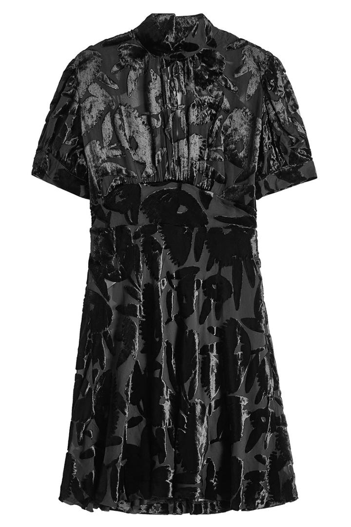 Mcq Alexander Mcqueen Mcq Alexander Mcqueen Chiffon Dress With Velvet