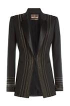 Roberto Cavalli Roberto Cavalli Wool Blazer With Embellishments - None