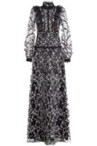 Giambattista Valli Giambattista Valli Embroidered Lace Evening Gown With Sequin Embellishment