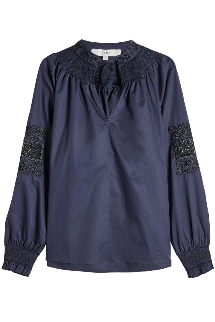 Tibi Tibi Embroidered Cotton Tunic