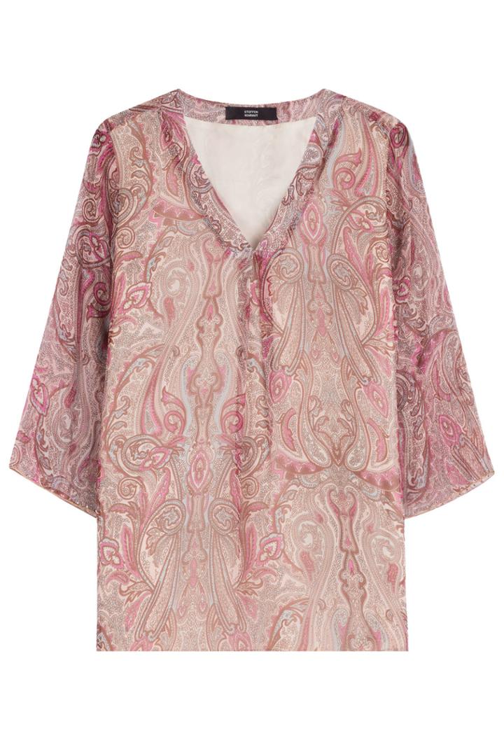 Steffen Schraut Steffen Schraut Printed Silk Blouse - Multicolored