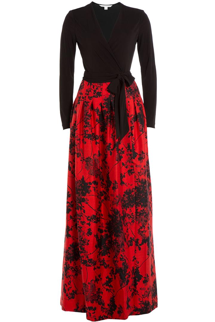 Diane Von Furstenberg Diane Von Furstenberg Wool-silk Dress With Maxi Skirt - Multicolor