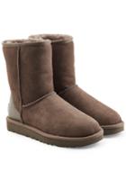 Ugg Australia Ugg Australia Classic Short Suede Boots With Metallic Detail
