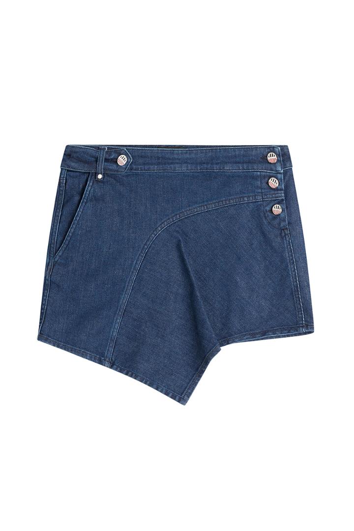 Anthony Vaccarello Anthony Vaccarello Denim Mini-skirt - Blue