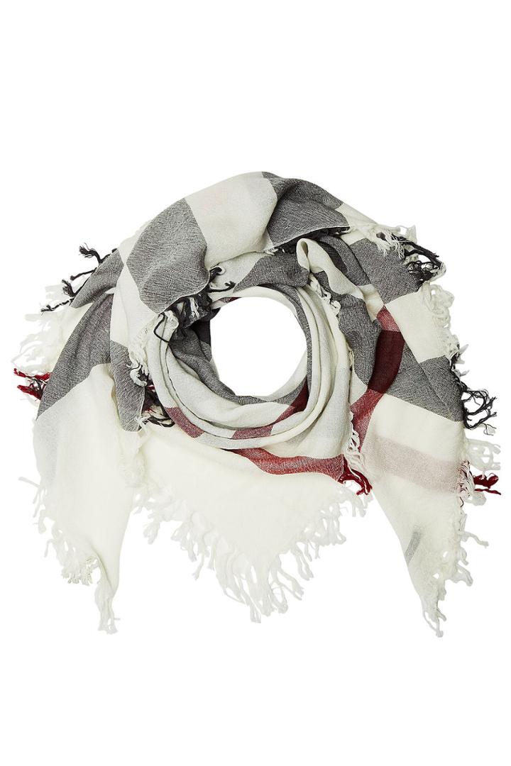 Burberry Shoes & Accessories Burberry Shoes & Accessories Printed Merino Wool Scarf - White