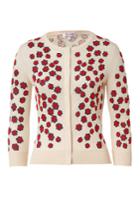 L'wren Scott L'wren Scott Cream-multi Embroidered Cashmere-blend Cardigan - Beige