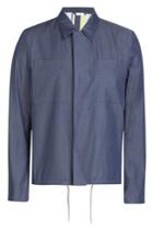 Jil Sander Jil Sander Cotton Blend Jacket - Blue