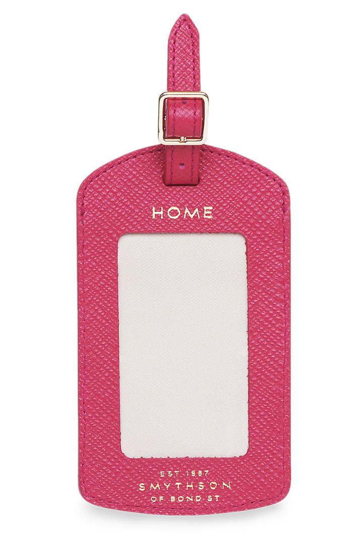Smythson Smythson Leather Luggage Tag